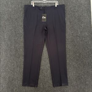 Zyia Active Golf Pants Men's XLT Navy Blue Performance Pockets Tech Casual
